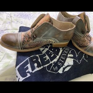 Freebird Pink Multi leather shoes